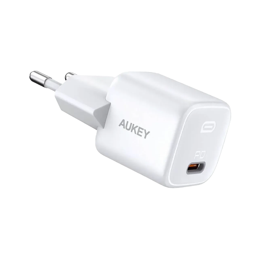 Сетевое зарядное устройство AUKEY Omnia II Mini мощностью 20 Вт (USB-C) (GaN)